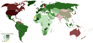 Popularity of football (soccer) around the wor...